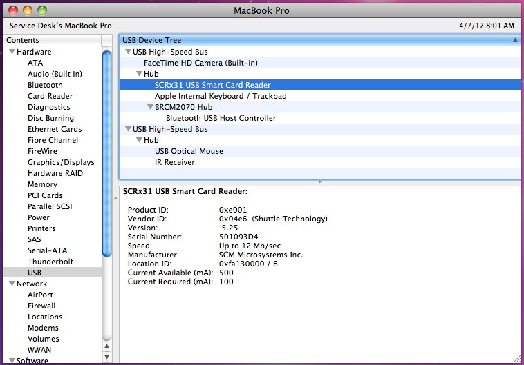 double cac card reader for mac